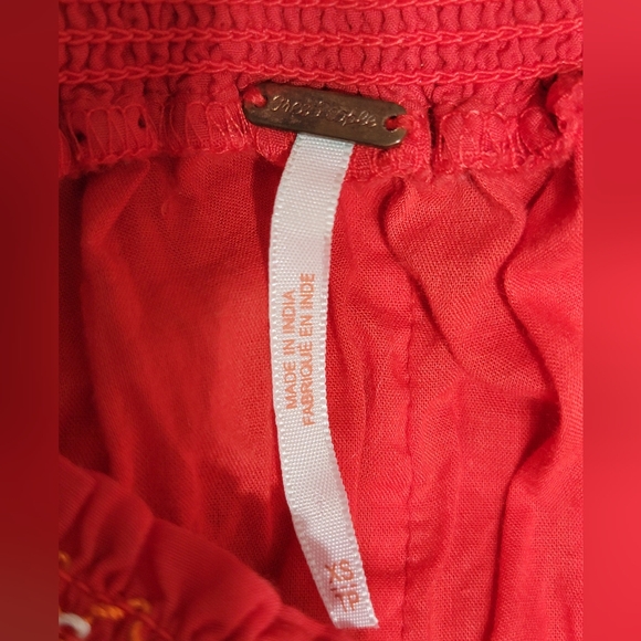 🤩Host Pick❤️FREE PEOPLE Boho Sunbeams Mini Dress w/Embroidery Women's Size XS - Picture 5 of 11